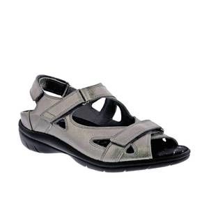 NEW DREW SHOES women's lagoon casual sandal in pewter